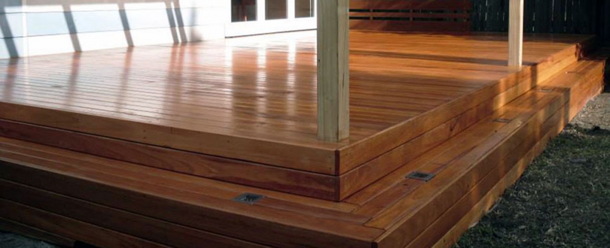 Hardwood timber decking