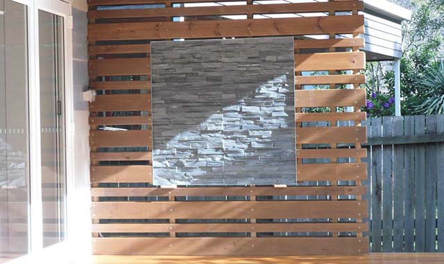 Deck with handrail